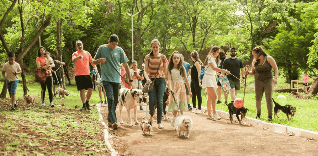 2ª Cãominhada Solidária reúne pets e tutores no Centro de Lazer