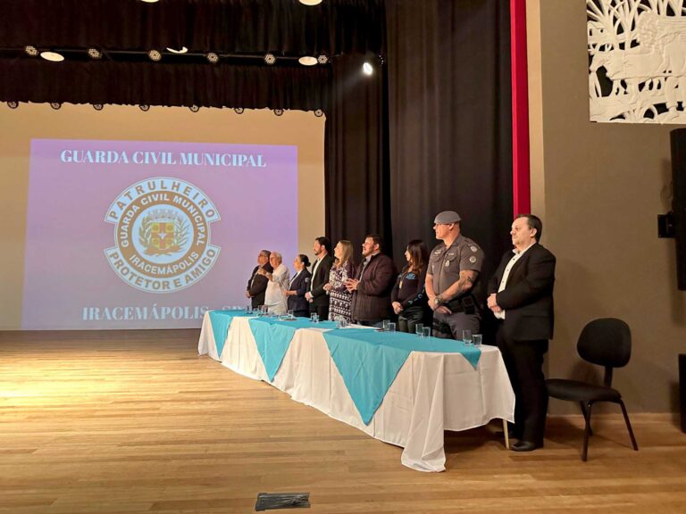 Guarda Municipal de Iracemápolis apresenta novos símbolos oficiais em cerimônia solene